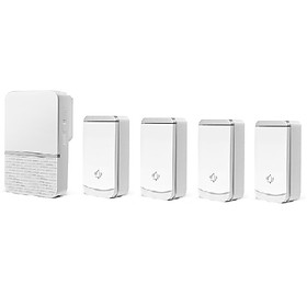 Mua Bộ 4nút nhấn 1 chuông cửa không dây Zanka ZK717B