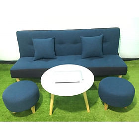 Mua Bộ sofa bed xanh viền đen bố XVDB 1m7x90  sofa giường phòng khách  salon  sopha  sa lông  sô pha