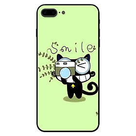 Ốp lưng dành cho iPhone 7 / iPhone 8 - iPhone Se 2020 - 7 Plus / 8 Plus mẫu Mèo Xanh Chụp Ảnh