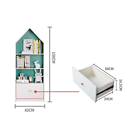 Giá kệ sách trẻ em - trang trí mẫu giáo - tủ để đồ chơi cao cấp