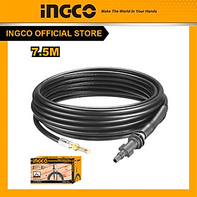 Mua Cuộn dây thông tắc cống  thông tắc đường ống nước thải bằng áp lực nước AHPH7511 dây dài 7.5m nối với máy rửa xe Ingco