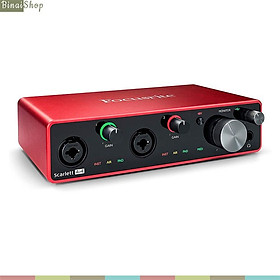 Soundcard thu âm Focusrite Scarlett Solo, 2i2, 4i4 (Gen3) - Hàng Nhập Khẩu
