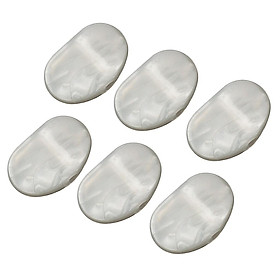 6pcs Guitar Tuning Pegs Tuners Machine Heads Replacement Pearl Knobs White