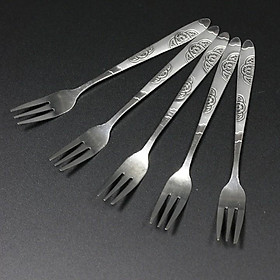 Mua Combo 10 rĩa ăn hoa quả cán inox đẹp