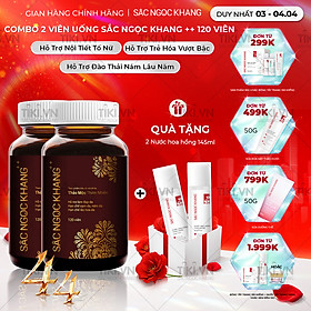 Combo 2 Hộp viên uống Sắc Ngọc Khang ++ hỗ trợ hạn chế lão hóa, sạm da, nám da; hỗ trợ tăng cường nội tiết tố nữ