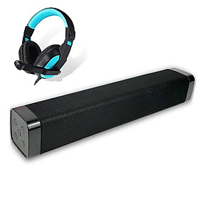 Loa Thanh Soundbar Siêu Trầm Công Suất Lớn LK22 Để Bàn Hỗ Trợ Bluetooth Dùng Cho Máy Vi Tính PC, Laptop, Tivi + Tặng tai nghe Chụp tai CT770 ( giao màu ngẫu nhiên )