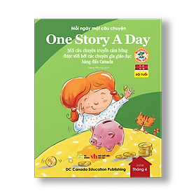 Sách - One Story A Day - CUỐN 6 : 365 câu chuyện phát triển IQ, EQ cho bé - Bản song ngữ tặng kèm file nghe