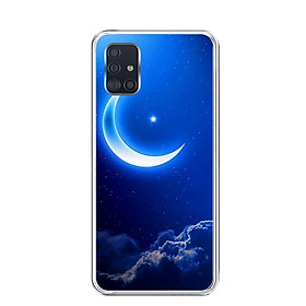 Ốp lưng điện thoại Samsung Galaxy A51 - Silicon dẻo - 0220 MOON01 - Hàng Chính Hãng