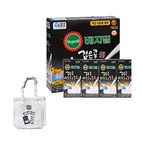 Lốc 16 hộp Sữa đậu đen, hạnh nhân và óc chó Vegemil 190ml - Tặng 1 túi vải canvas