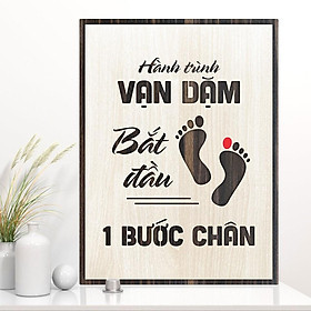Mua Tranh tạo động lực TBIG008 - Hành trình vạn dặm bắt đầu từ 1 bước chân