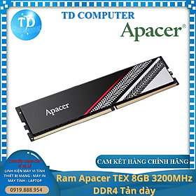 Mua Ram Apacer TEX 8GB 3200MHz DDR4 Tản dày - Hàng chính hãng Networkhub phân phối