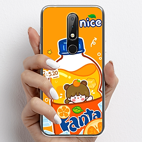 Ốp lưng cho Nokia 5.1 Plus, Nokia 6.1 Plus nhựa TPU mẫu Nước cam