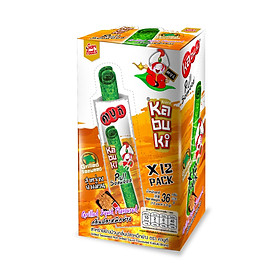 Snack rong biển cuộn Kabuki vị mực nướng hộp 36g