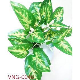 Cây giả trang trí, cắm chậu, cao 30cm, 5 nhánh lá - VNG-0046 chưa bao gồm