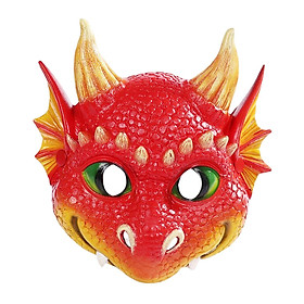Scary Kids Dragon Masks Half Face Cover for Photo Prop Wedding Carnival