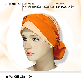 [BÚI TÓC NƠ] Nón vải trùm đầu mềm mịn, chemo hat, cancer hat, mũ vải che da đầu, nón bệnh nhân ung thư