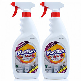 Combo 02 chai Nước Tẩy Đa Năng Mao Bao 600ml (A)
