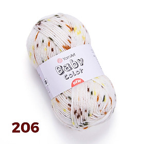 Mua Cuộn len nhộm phẩy dành cho bé Baby Color - Nhập khẩu từ hãng YarnArt - 50 gram dài 150m