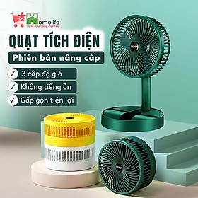 Mua Quạt Tích Điện Để Bàn Mini Super Gấp Gọn Tiện Dụng 3 Cấp Độ Gió Siêu Bền Cáp Sạc USB Tiện Lợi Có Bảo Hành