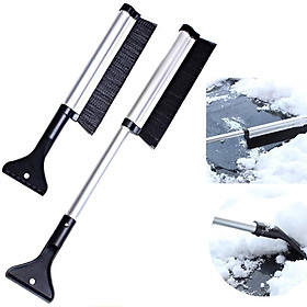 Extendable Ice Scraper Snow Brush with ABS Shovel Head No Scratch Snow Removal for Cars Trucks Windows Windshield Glass
