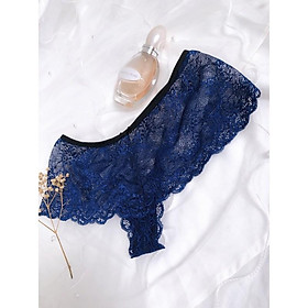 Athena blue - Set lót ren áo bra không gọng mút mỏng