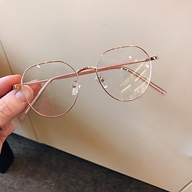 Kính gọng vintage Kim loại Hàn Quốc cao cấp G6833 (Nhiều màu) + tặng Tuavit Kính xinh đa năng
