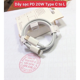 Mua Dây sạc nhanh PD 20W chân cắm L sạc rất nhanh vào pin  bảo hành 1 năm