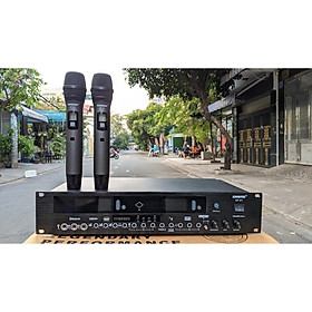 Mua Bộ 2 micro không dây kiêm vang số hát karaoke Shure SF-21 cao cấp bảo hành 12 tháng không hú rè độ nhạy cao âm thanh hay
