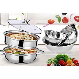 Mua Bộ nồi  xửng 5 chi tiết