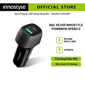 Mua SẠC NHANH XE HƠI INNOSTYLE 2 CỔNG PD/QC3.0 38W - IC38-2PDBLK - HÀNG CHÍNH HÃNG
