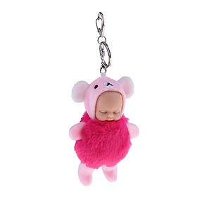 Cute Sleeping Baby Doll Key Chain Keyring Bags Car Pendant 11cm