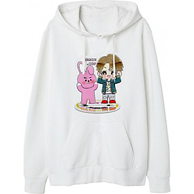 Áo hoodie nữ Chibi JungKook Và Cooky