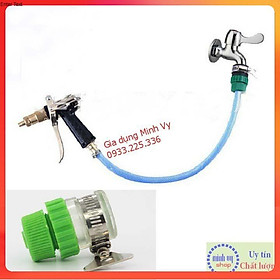 Mua Nối nhanh ống mềm 14mm với vòi nước để tưới cây rửa xe - Cut nối nhanh ống nước mềm 14-16mm với vòi nước NNCG