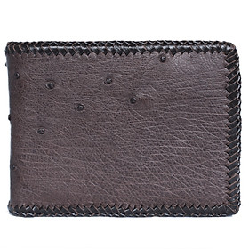  Ví nam da đà điểu màu nâu đất HJ92436-40-44-52-60