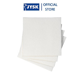 Mua Bộ 4 khăn lau chén | JYSK Ingvi | viscose | trắng | R38cmxD38cm