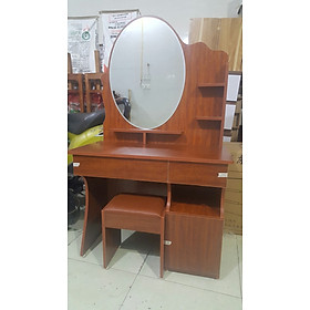 Mua Bàn trang điểm gỗ MDF phủ melamine rộng 80cm gương bầu dục
