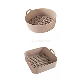 2 Pieces AirFryer Silicone Pot Multifunctional Air Fryers Oven Accessories