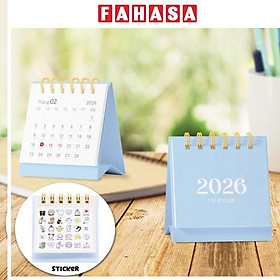 Lịch Bàn Teen Mini 2026 - Size XS - Linh Lan - Mẫu 2