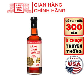 Đặc Sản Phan Thiết - NướC MắM Nhỉ Làng Chài Xưa Truyền Thống Nhãn Đỏ Chai Thủy Tinh 500Ml Cốt Nhỉ Đặc Biệt Vị Đậm Đà Gu Ông Bà Xưa Từ 100% Cá Cơm Tươi Không Chất Bảo Quản