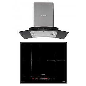 Mua Combo Bếp 3 Lò Điện Từ Nagakawa UltraSlim NK3C06M Và Máy Hút Mùi Nagakawa NKCH08M70 Tích hợp công nghệ NaSYNC - Tự động đồng bộ điều khiển giữa bếp điện từ và hút mùi Điều khiển chuyển động Leap Motion và Touch Control bằng cách vẫy tay - Hàng Chính Hãng