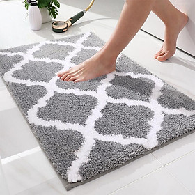 Thảm tắm không phải, thảm phòng tắm mềm, thảm tắm hấp thụ, máy có thể giặt được - 51 x 81 cm