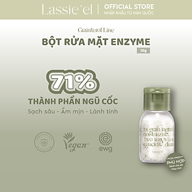 Bột rửa mặt và tẩy tế bào chết hằng ngày enzyme Lassie'el chiết xuất từ thiên nhiên sáng da không kích ứng 10g Hàn Quốc