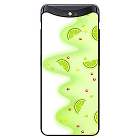 Ốp in cho Oppo Find X Họa Tiết Chanh - Hàng chính hãng