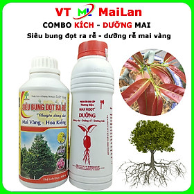 Siêu bung đọt biomax - dưỡng rễ mai vàng max root (combo 2 chai 500ml)