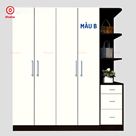 Mua TỦ QUẦN ÁO GỖ CÔNG NGHIỆP CAO CẤP 4 CÁNH OHAHA - TQA002