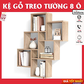 Mua Giá Đỡ Sách Nhỏ Gọn Phong Cách Hiện Đại Treo Tường 8 Ô