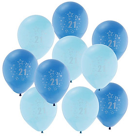10pcs Age 21 Latex Balloon Happy Birthday Anniversary Balloon Decor