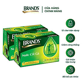 Combo 2 Nước cốt gà BRANDS Vị Truyền Thống - 12 lọ x 70ml