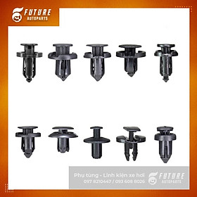 Bộ 10 loại vít nhựa, chốt nở nhựa 