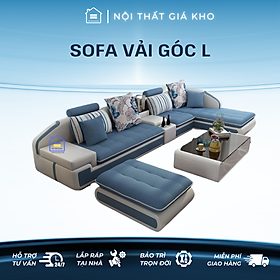Mua Sofa góc L + bàn trà + ghế đôn